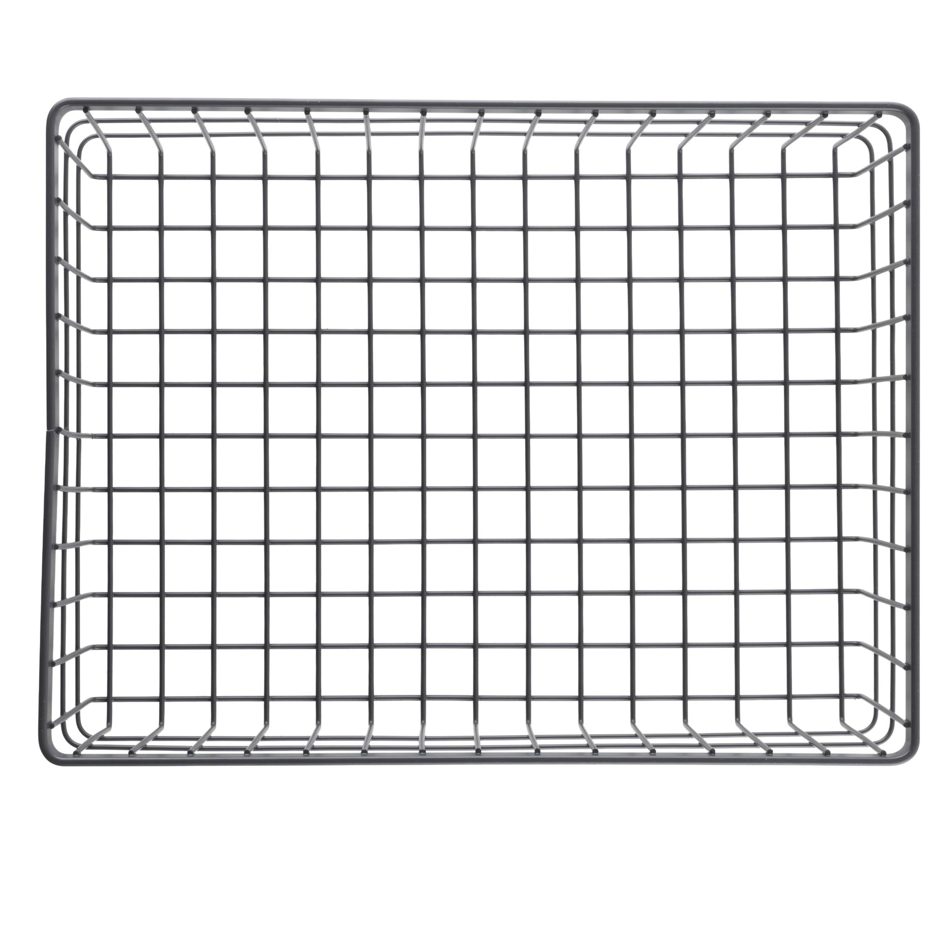G.E.T. WB-1294-MG Rectangular Metal Storage Wire Basket for Pantry, Produce and More, 9" x 6" x 4"