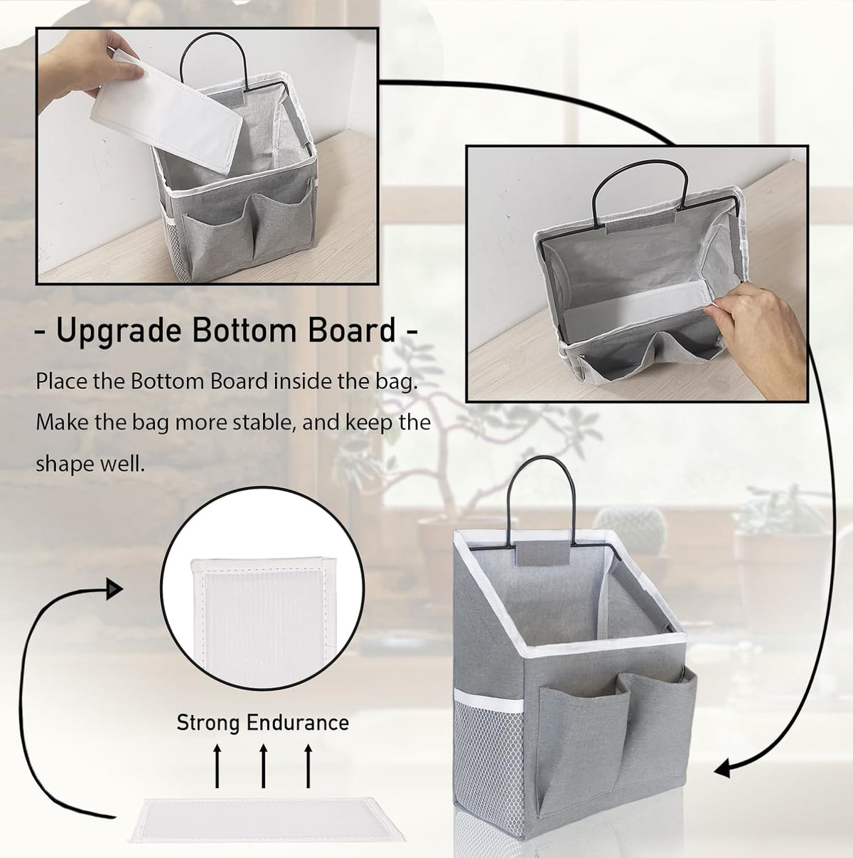 1pcs Small Wall Hanging Baskets for Organizing, Hanging Storage Bag as Over the Door Organizer