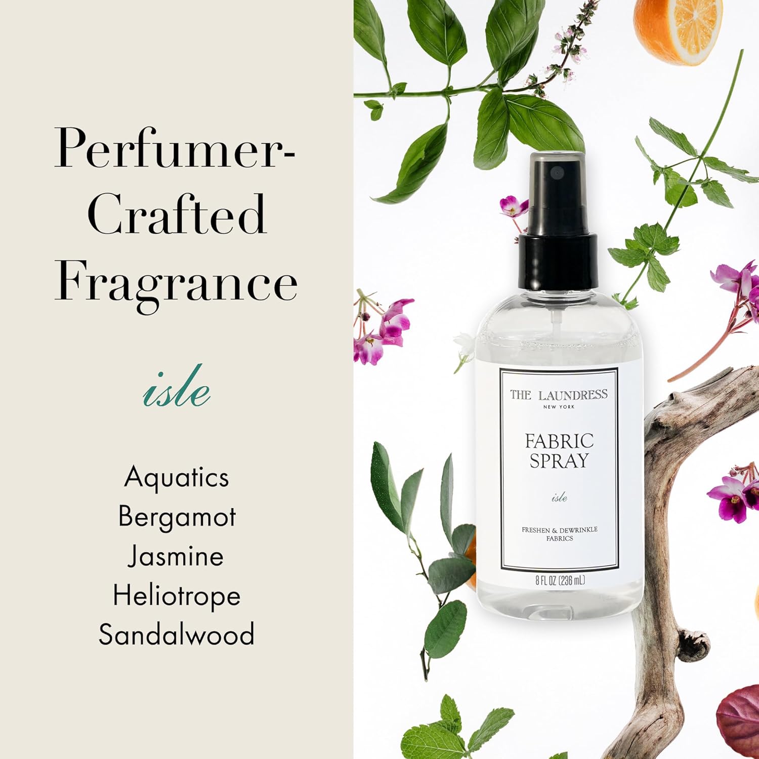 The Laundress Isle Fabric Spray, Wrinkle Release and Linen Spray, Upholstery Fabric Refresher