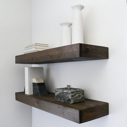 Modern Floating Shelves 3 Inches Thick for Wall, Wide Shelves for Kitchen, Living Room, Bedroom