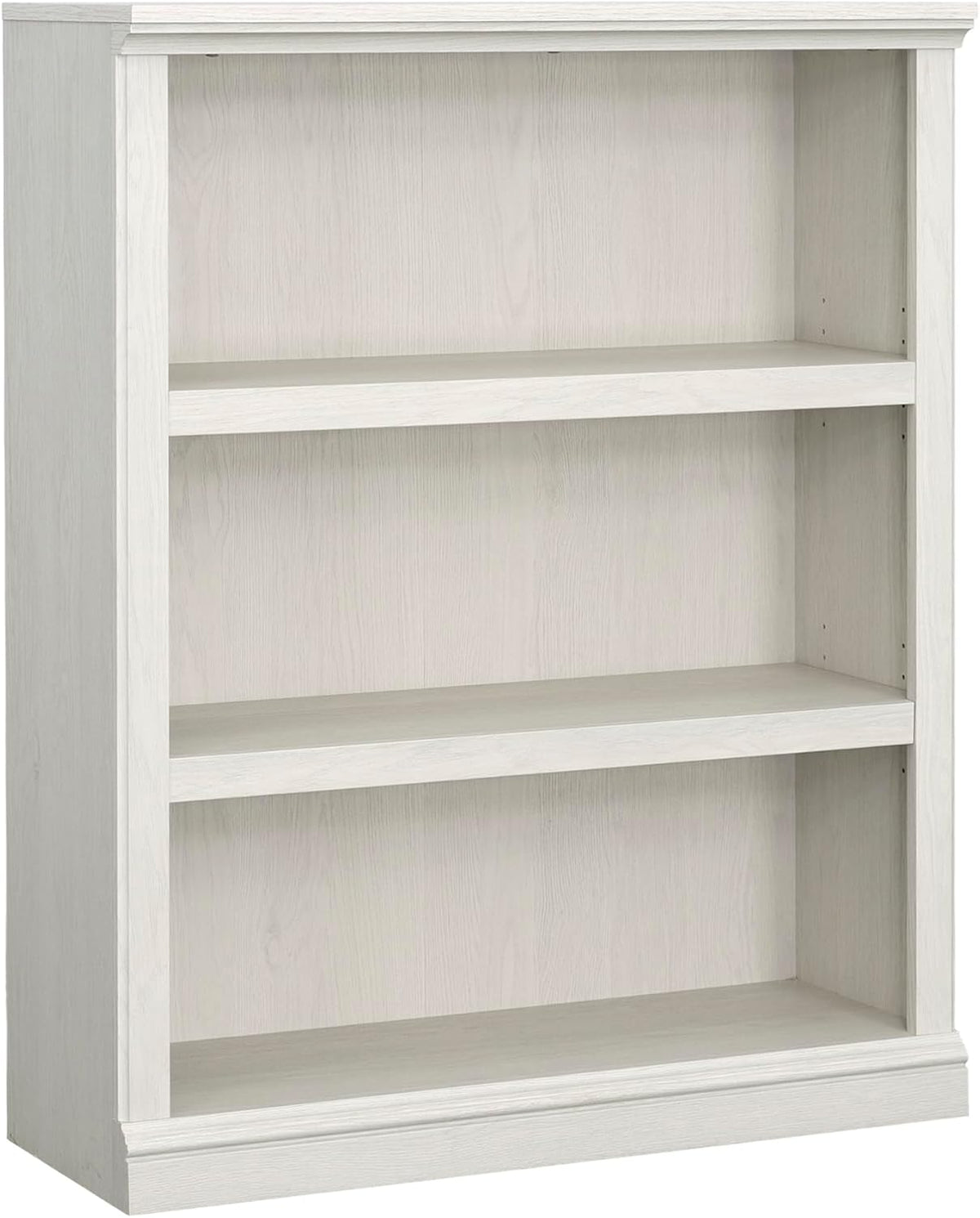 Sauder 3 Tier Book Shelf Wooden Bookcase Multipurpose Bookshelf for Home Office, Living Room, in