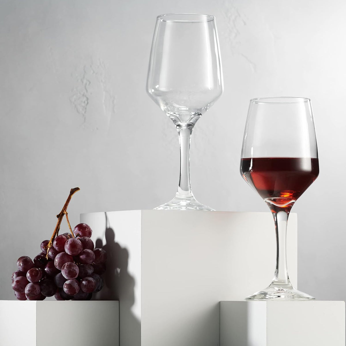 Godinger Wine Glasses, Italian Made Red Wine Glasses, Wine Glass, Stemmed Drinking Glasses, Glass