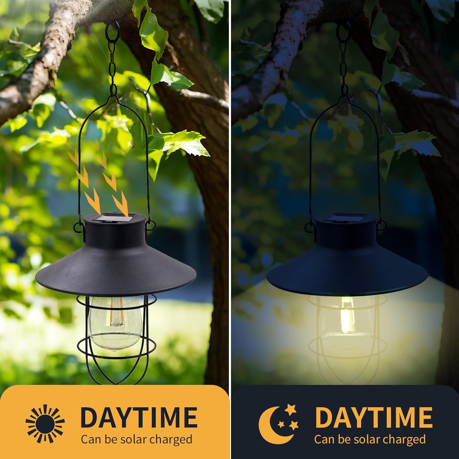 Replacement Solar Light Parts-Solar Lanterns Outdoor Waterproof Two Sizes for Versatile Switching 1