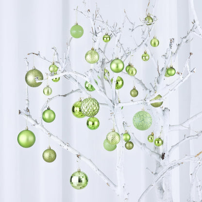 LANGXUN 36pcs Light Green Christmas Tree Decorations Balls, Bolas De Navidad, 2025 Christmas Decor