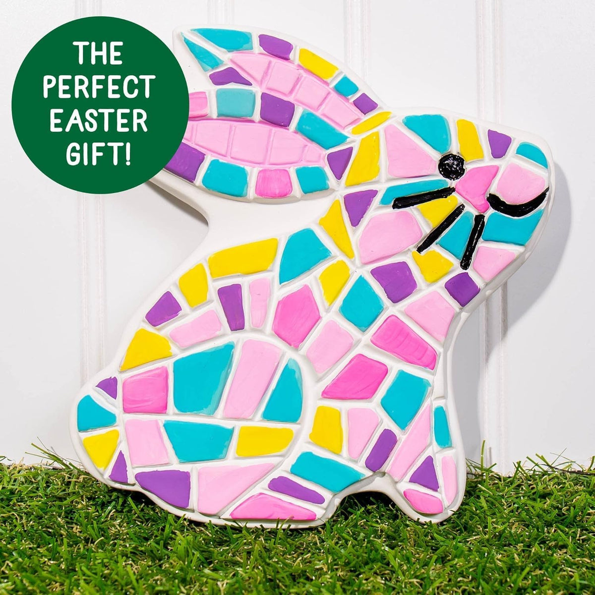 Creative Roots Paint Your Own Bunny Garden Stone, Craft Kits, Stepping Stones Kit for Kids