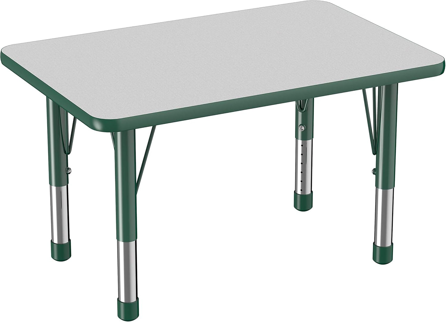FDP Rectangle Activity School and Classroom Kids Table (24 x 36 inch), Chunky Toddler Leg