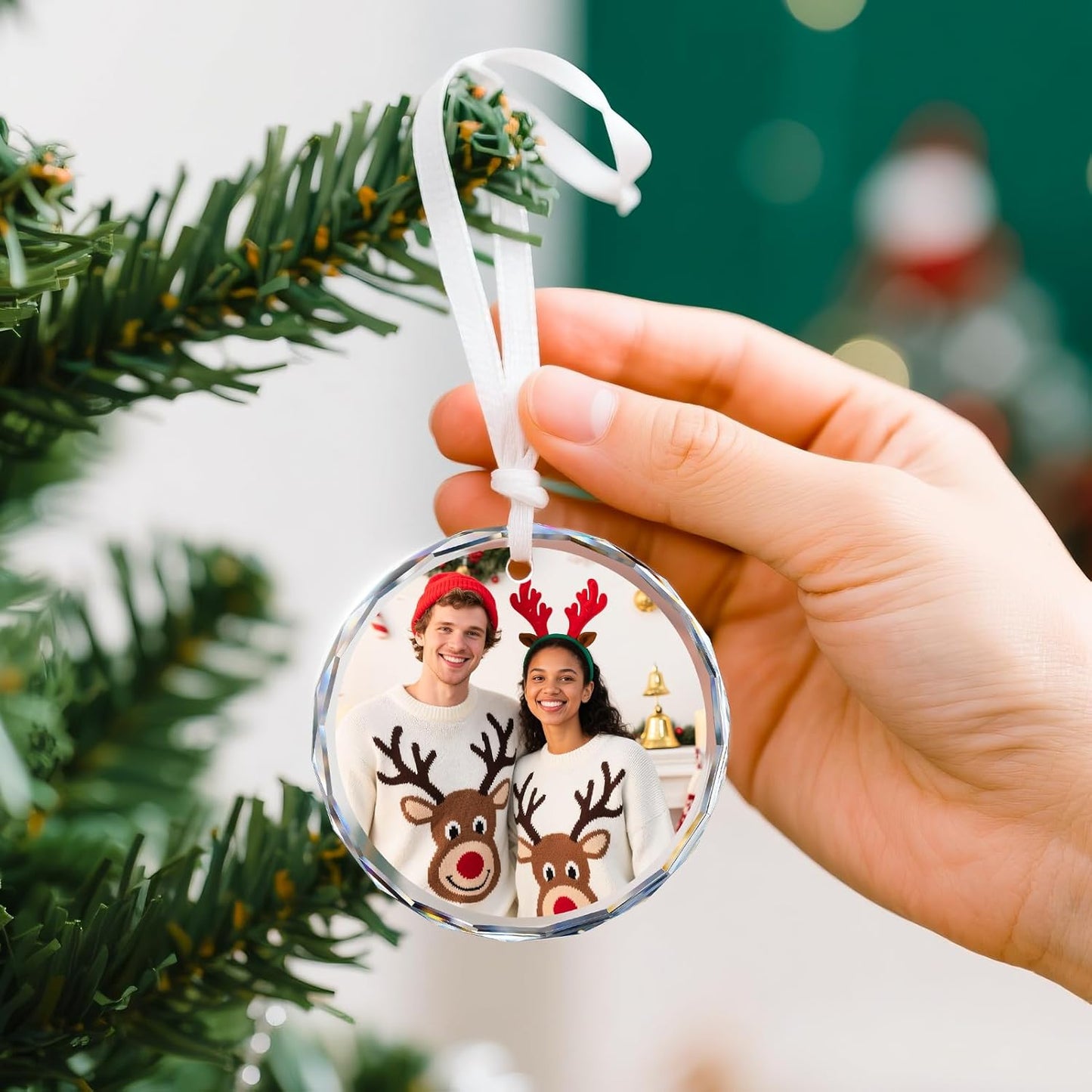 Personalized Christmas Ornaments with Photo - Custom Picture Text Ornament for Christmas 2025