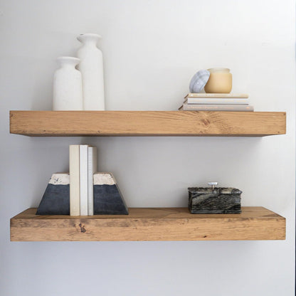 Modern Floating Shelves 3 Inches Thick for Wall, Wide Shelves for Kitchen, Living Room, Bedroom