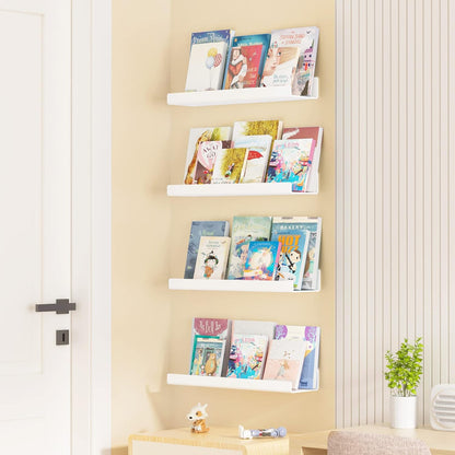 upsimples Acrylic Shelves for Wall Decor, 15" Display Shelf Perfume Organizer for Bathroom