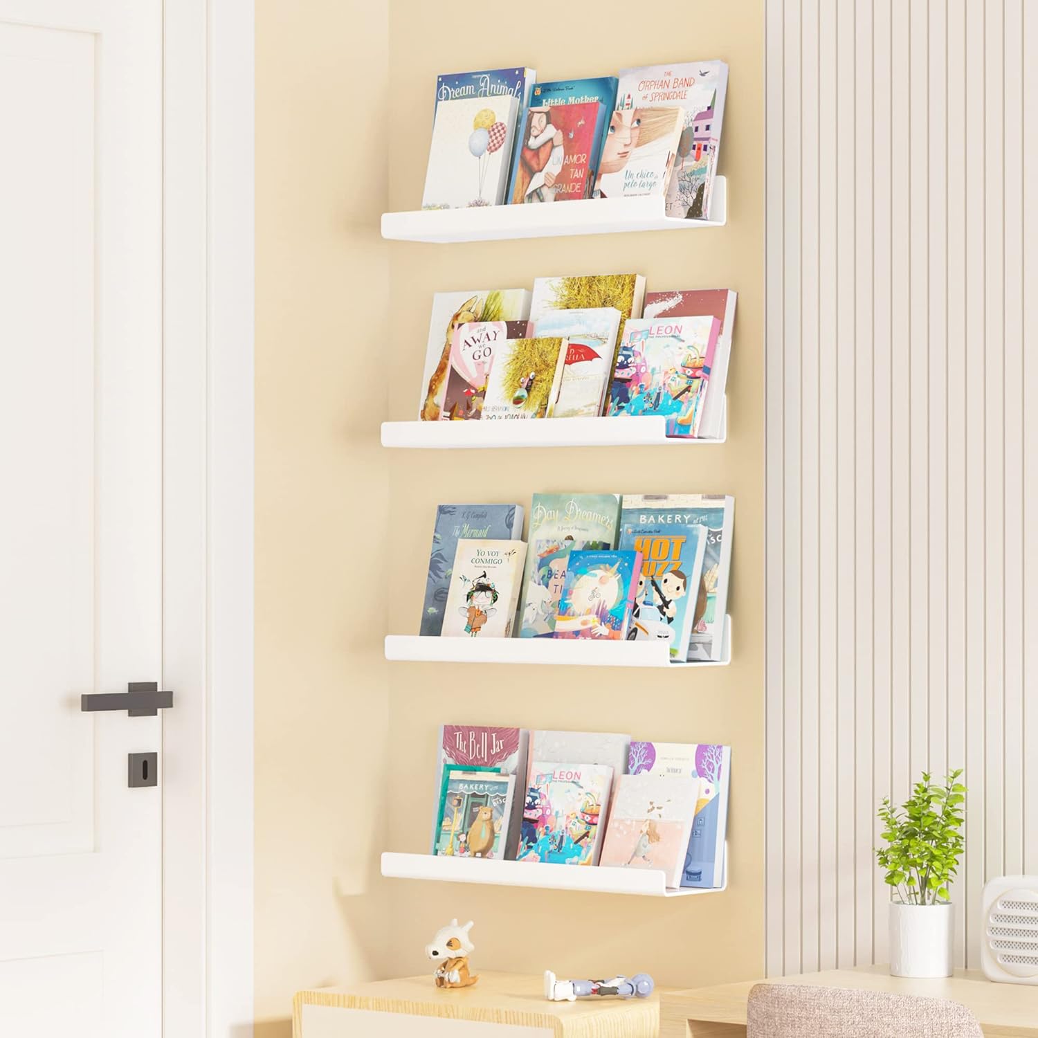 upsimples Acrylic Shelves for Wall Decor, 15" Display Shelf Perfume Organizer for Bathroom