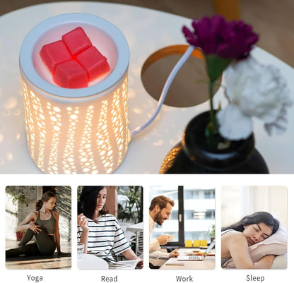 PALANCHY Wax Melt Warmer Ceramic Oil Burner Electric Candle Wax Warmer Burner Melter Fragrance