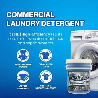Ultra Fresh® Professional™ Commercial Laundry Detergent, 5 Gallons – Liquid with Easy Dispensing