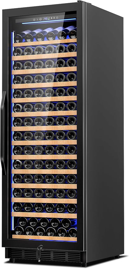 24 Inch Wine Cooler Refrigerator,179 Bottles Wine Fridge Large Capacity Professional Wine Cellars