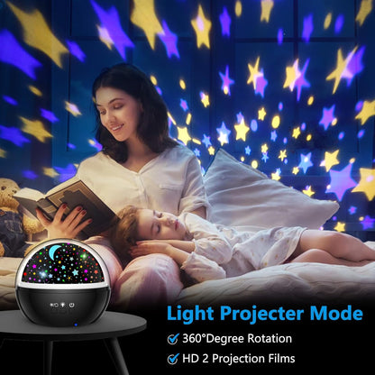 Superhero Night Light Projector for Boy,Kids Night Lights with Spiderman and Star Theme,360 Degree