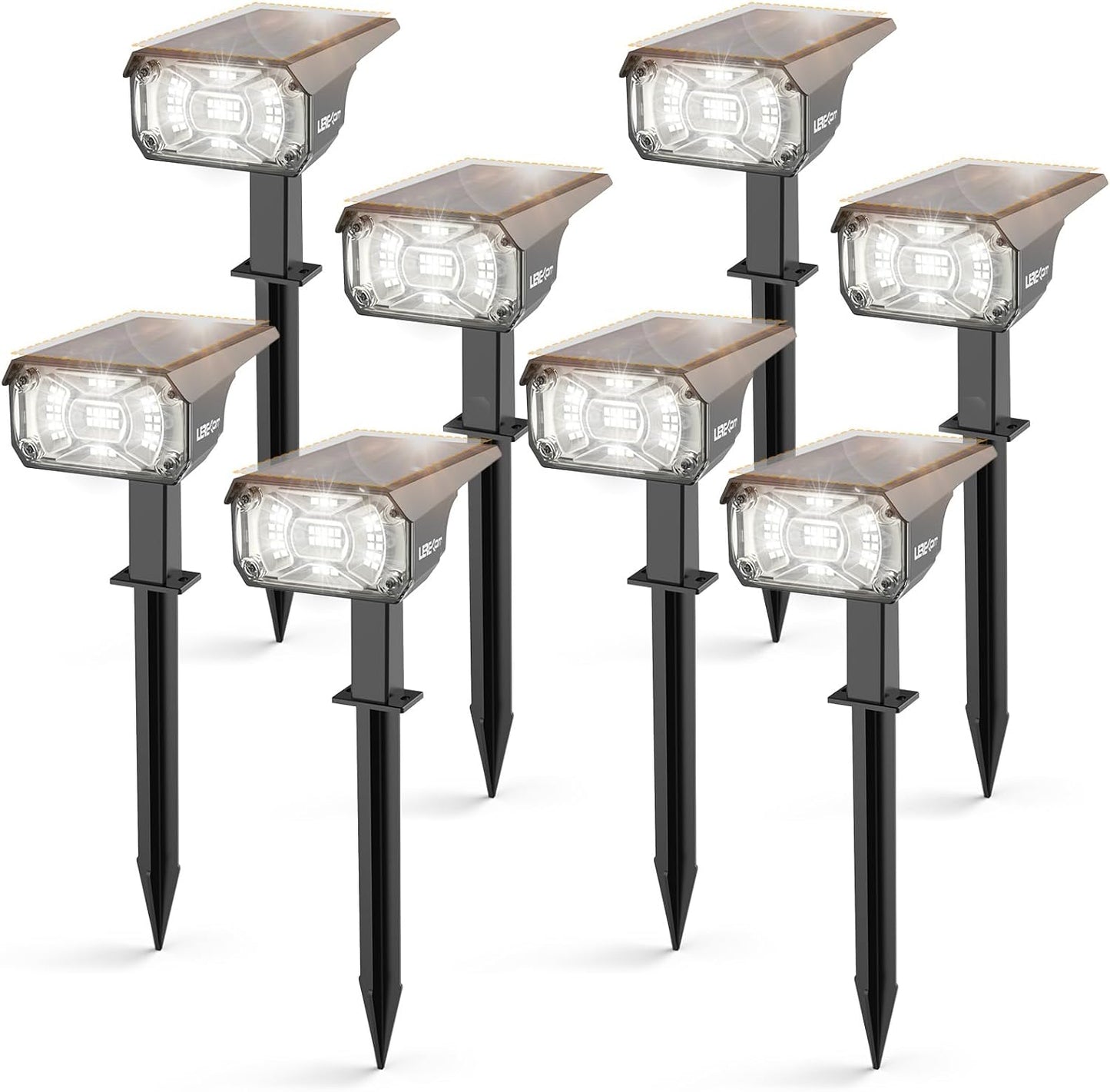 Solar Spot Lights Outdoor,40 LEDs Solar Outdoor Waterproof Landscape Lights with 3 Light Modes