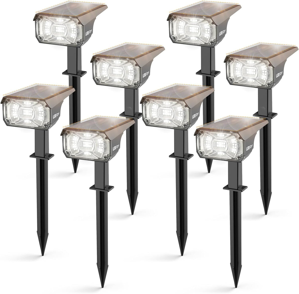 Solar Spot Lights Outdoor,40 LEDs Solar Outdoor Waterproof Landscape Lights with 3 Light Modes