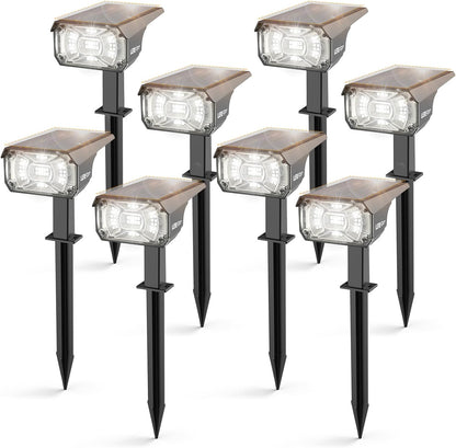 Solar Spot Lights Outdoor,40 LEDs Solar Outdoor Waterproof Landscape Lights with 3 Light Modes