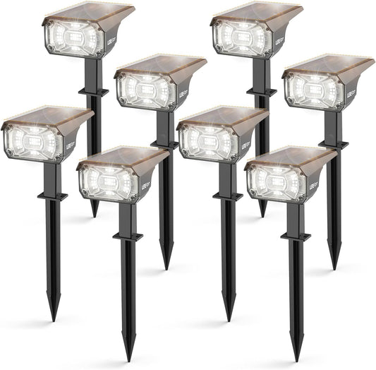 Solar Spot Lights Outdoor,40 LEDs Solar Outdoor Waterproof Landscape Lights with 3 Light Modes