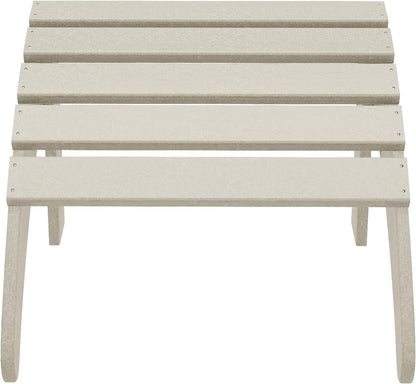 WestinTrends Outdoor Ottoman, Patio Adirondack Ottoman Foot Rest, All Weather Poly Lumber Folding