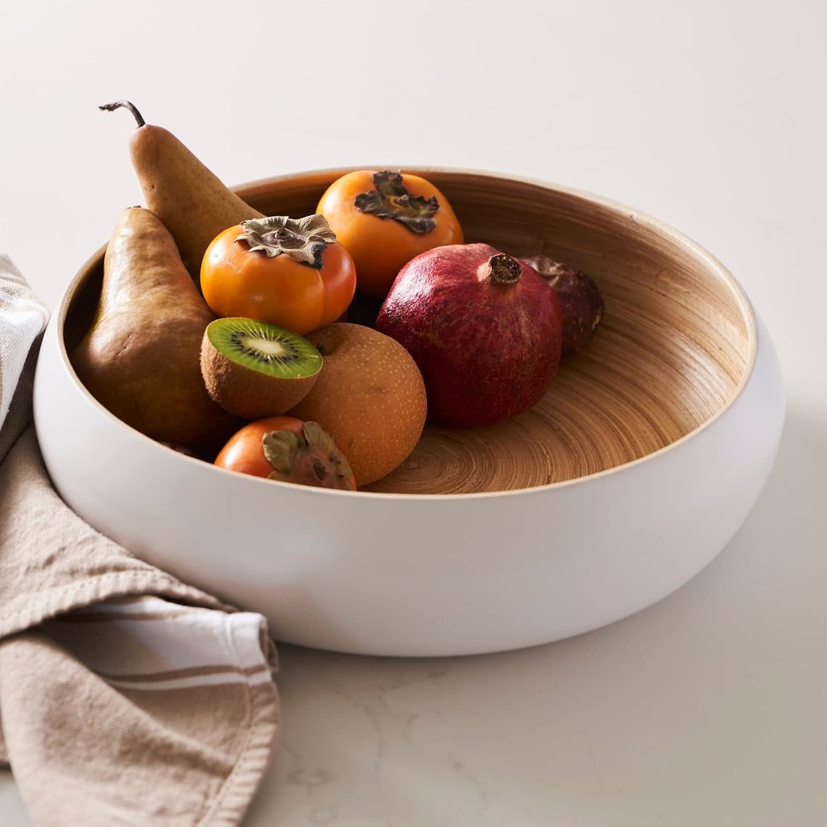 Fruit Bowl For Kitchen Counter, Decorative Bowl, Large Serving Bowl Or Fruit Basket For Kitchen