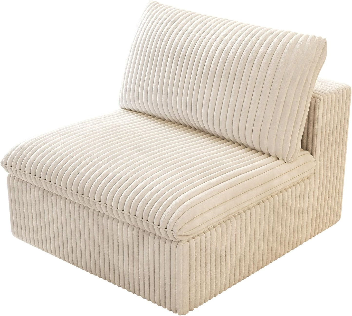 Ottoman, Modular Sectional Sofa,Cushion Covers Removable, Minimalist Couch for Modern Living Room