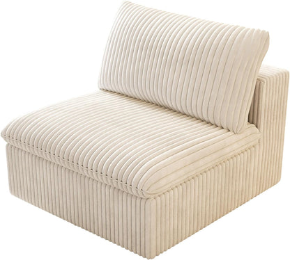 Ottoman, Modular Sectional Sofa,Cushion Covers Removable, Minimalist Couch for Modern Living Room