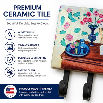 Caroline's Treasures 7253TH68 Pug Leash or Key Holder, Wall Hooks, Key Hooks Holder, Coat Rack Wall