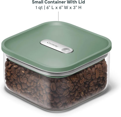 Caraway 1qt Glass Airtight Food Storage Container with Lid – Non-Toxic, BPA-Free Kitchen Storage