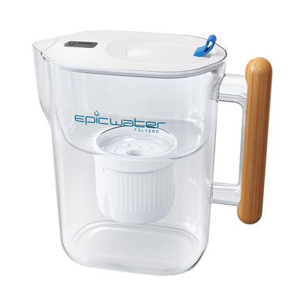 Epic Water Filters Pure Filter Pitchers for Drinking Water, 10 Cup 150 Gallon Filter, Tritan BPA