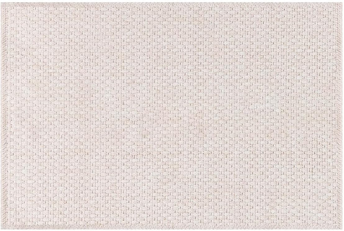 CAMILSON Easy Jute Rug 2x3, Indoor Outdoor Off-White Farmhouse Area Rugs for Living Room and