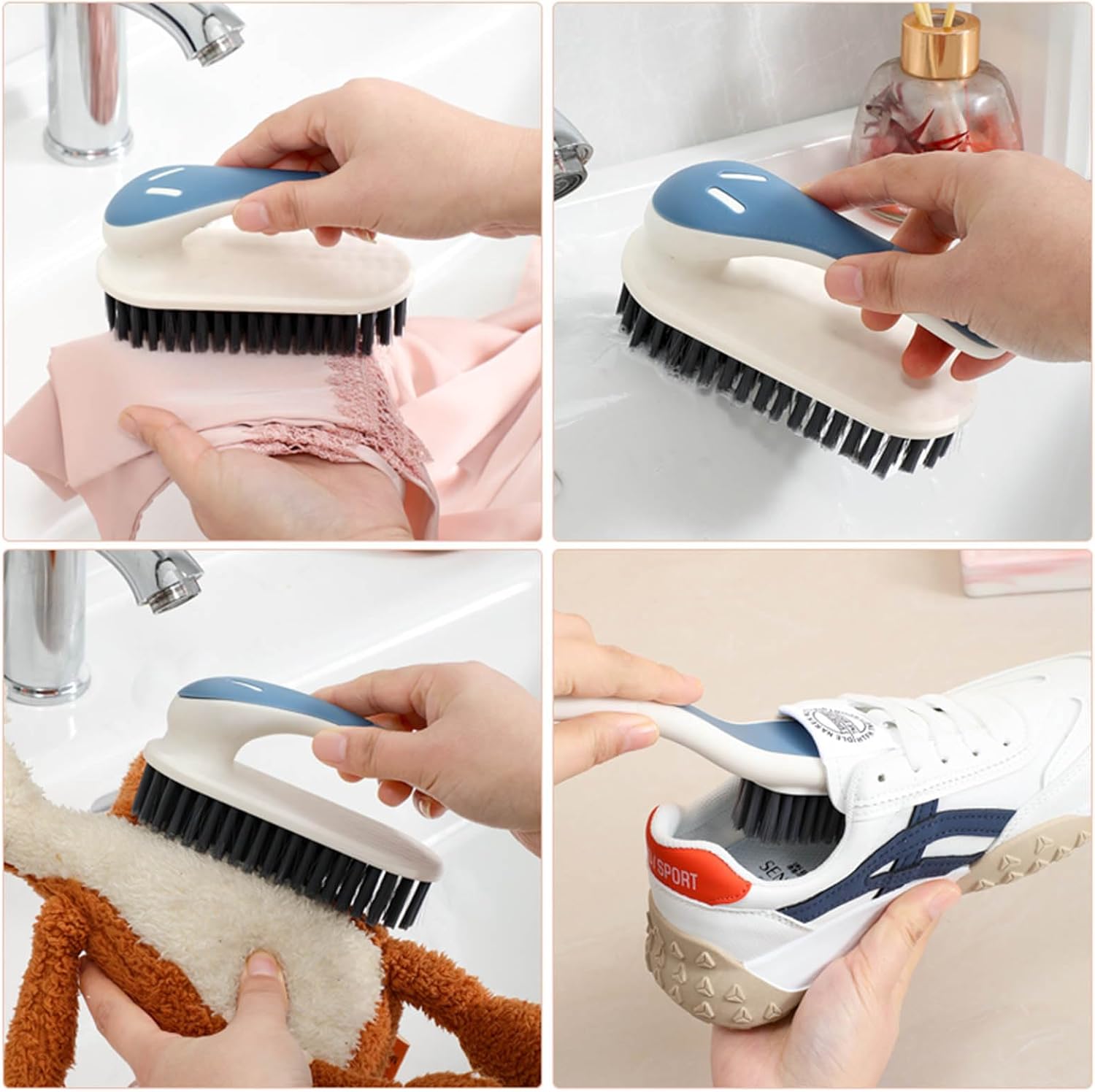 Soft Bristle Scrub Cleaning Brush Stain Remover Brush Fabric Cleaning Brush Laundry Brush Small