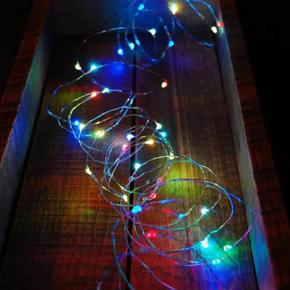 Dazzle Bright Fairy Lights Battery Operated, 4 Pack Total 80FT 240LED Silver Wire Waterproof String