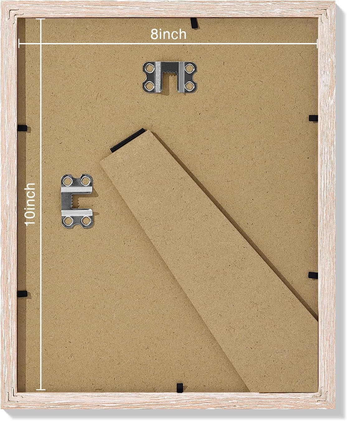 Vittanly 8x10 Picture Frames Set of 9, Shatter Resistant Plexiglass, Display 5x7 Pictures with Mat