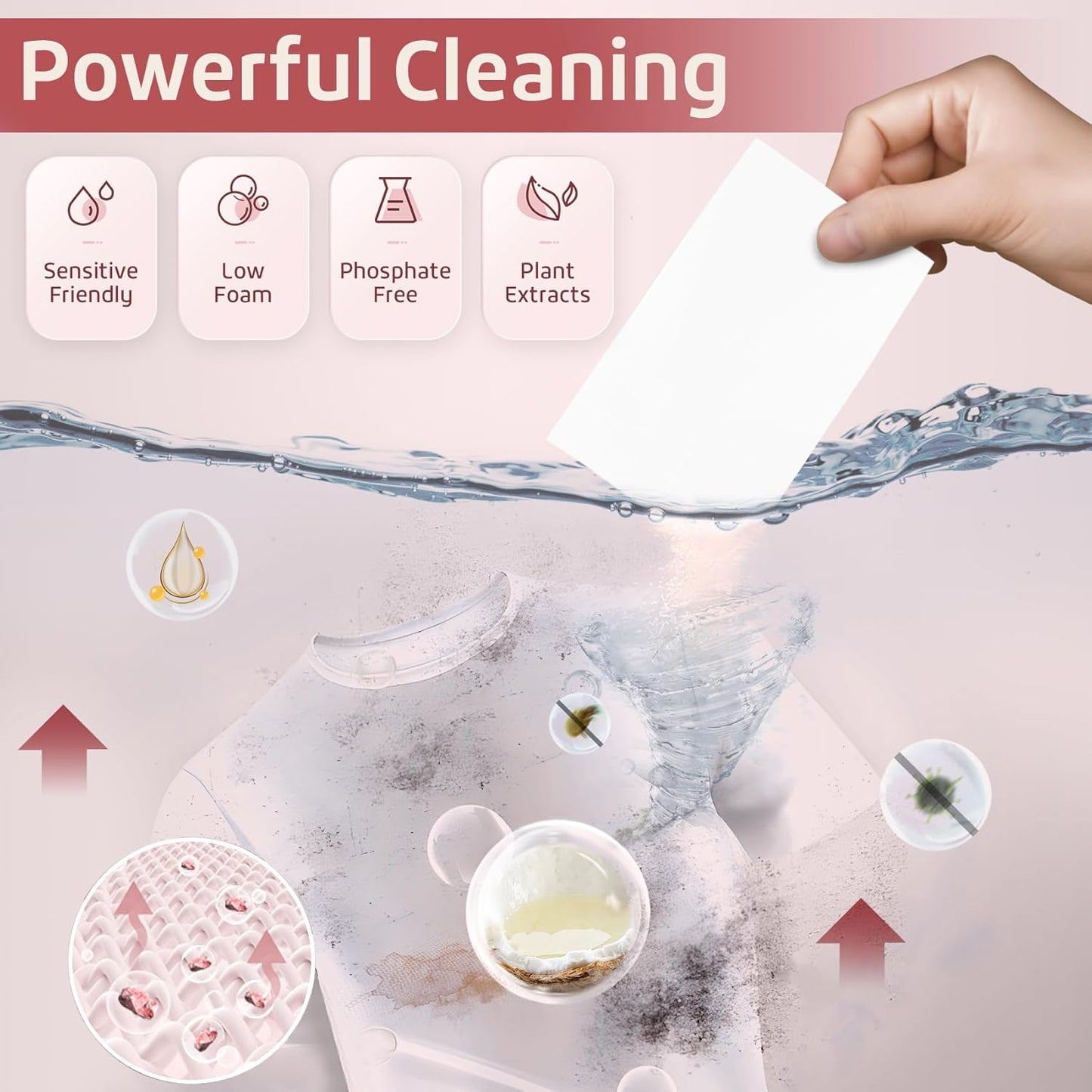 Poesie Laundry Detergent Sheets Floral Scent 160 Count College Dorm Essentials for Girls No Messy