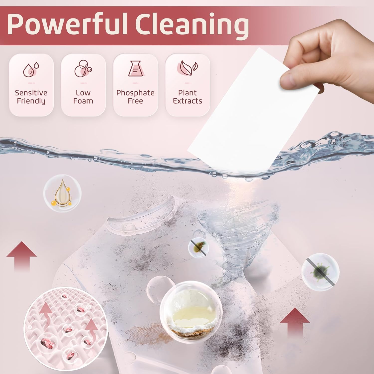 Poesie Laundry Detergent Sheets Floral Scent 160 Count College Dorm Essentials for Girls No Messy