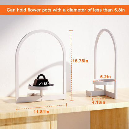 Wall Plant Holder, Wall Planter for Indoor Plants, Window Plant Shelves for Multiple Plants Indoor