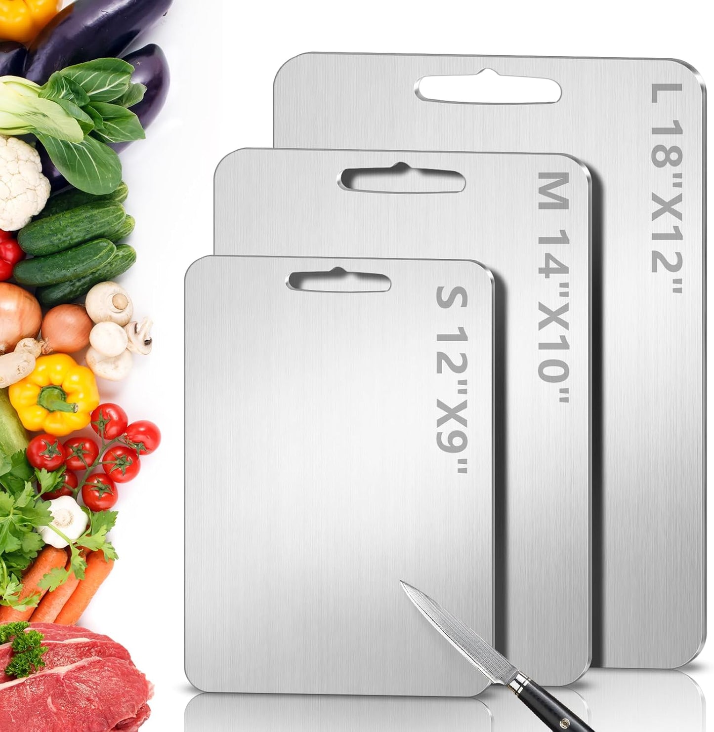 Titanium Cutting Board for Kitchen - 100% Pure Titanium Cutting Boards Non Toxic - 2025 New Upgrade