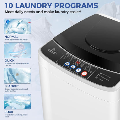20Lbs Portable Washing Machine Nictemaw Portable Washer, 2.8 Cu.ft Washer and Dryer Combo with