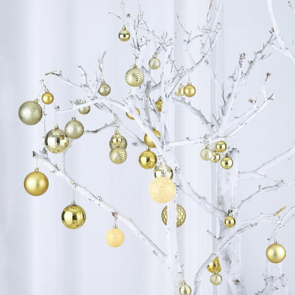 LANGXUN 36pcs Gold Christmas Tree Decorations Balls, Bolas De Navidad, 2025 Christmas Decor, Indoor