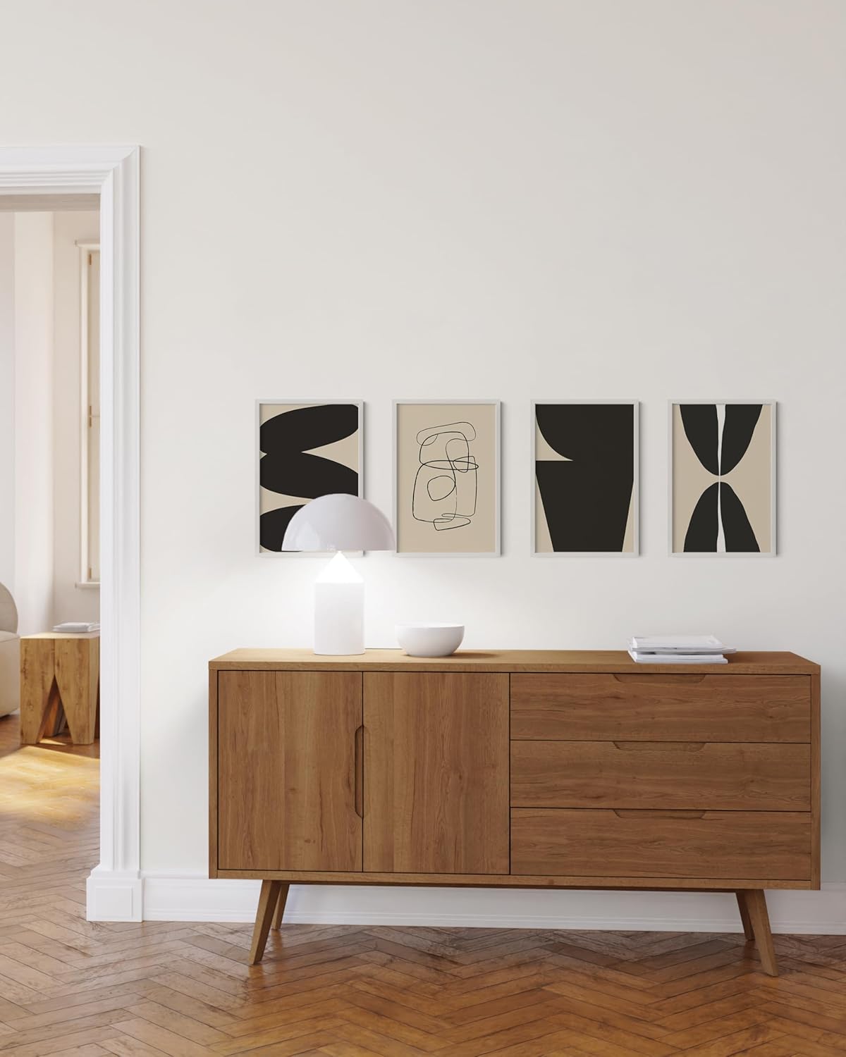 HAUS AND HUES 12x18 White Metal Picture Frames - Features Premium Aluminum, Vertical & Horizontal