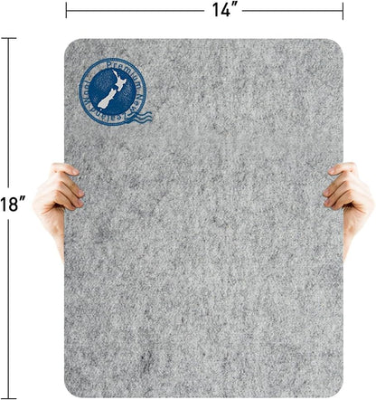 ZOMONETI 18" x 14" Wool Pressing Mat 100% New Zealand Felted Wool Ironing Mat Pad Blanket for