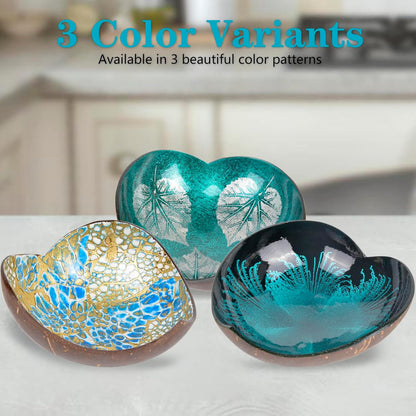 Coconut Bowls Decorative Candy Dish - Heart Acai Bowl, Natural Wooden Candy Dish, Key Bowl Holder