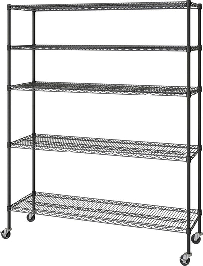 Seville Classics UltraDurable Heavy Duty NSF Solid Steel Wire Rack Storage Unit, Organizer for