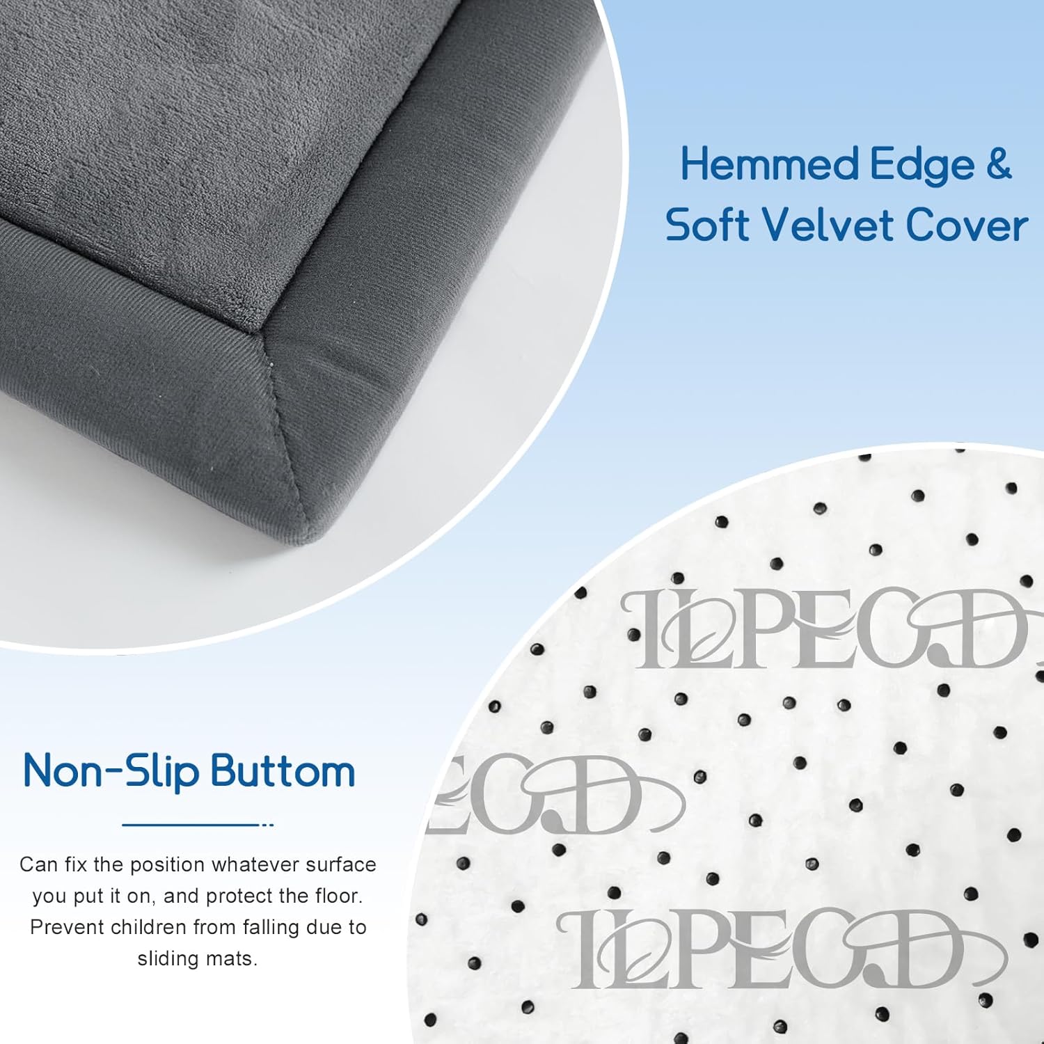 Baby Play Mat 1.2" Thick Memory Foam Nursery Rug Area Rug, 9’2” X 6’7” Yoga Mat Playmat Crawling