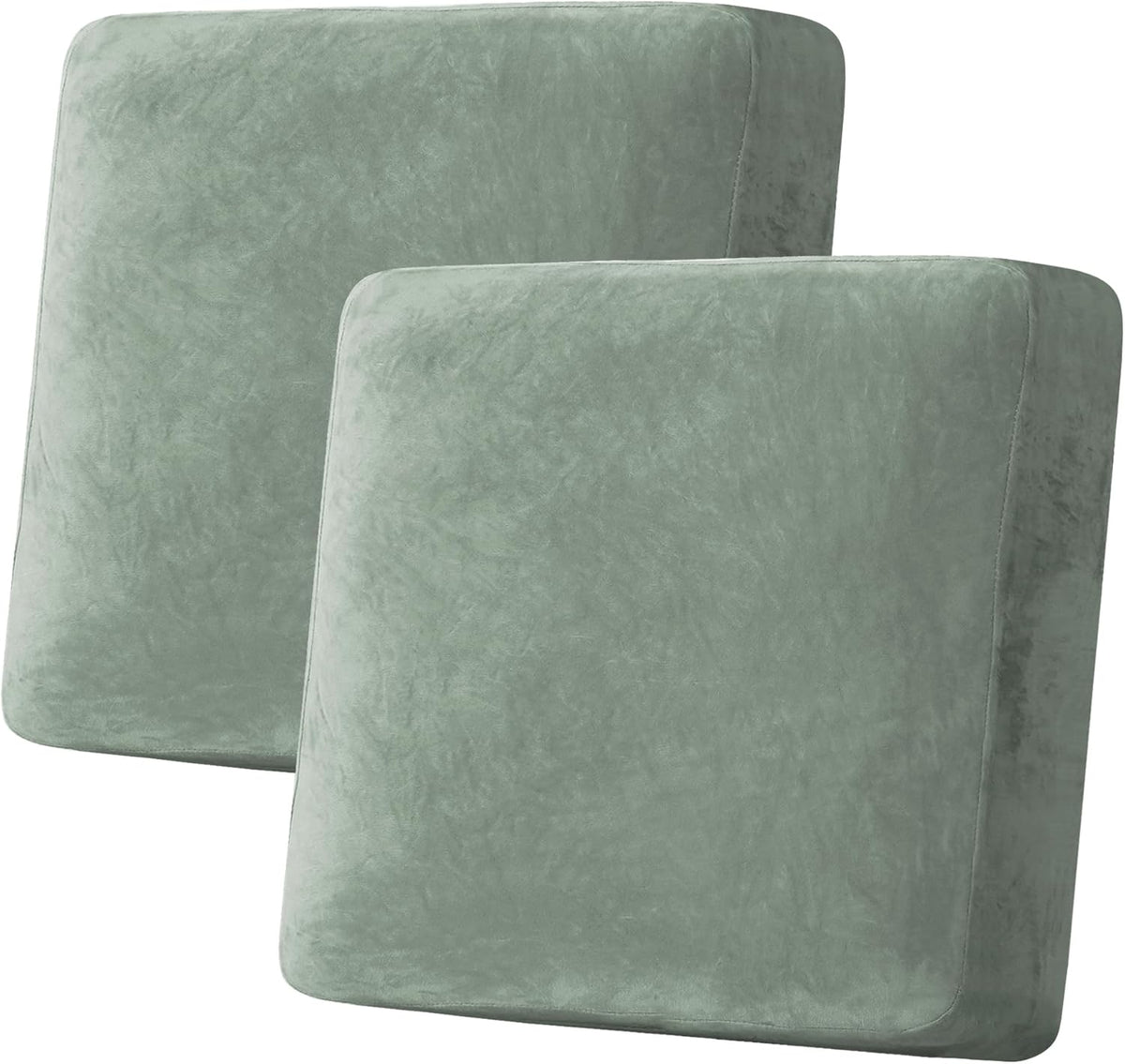 H.VERSAILTEX Velvet Stretch Couch Cushion Cover Plush Cushion Slipcover for Chair Loveseat Sofa