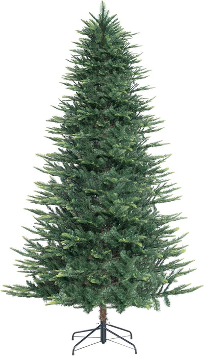 Naomi Home 6.5ft Nordic Christmas Tree with Lights, Realistic Charming Prelit with 921 Branch Tips