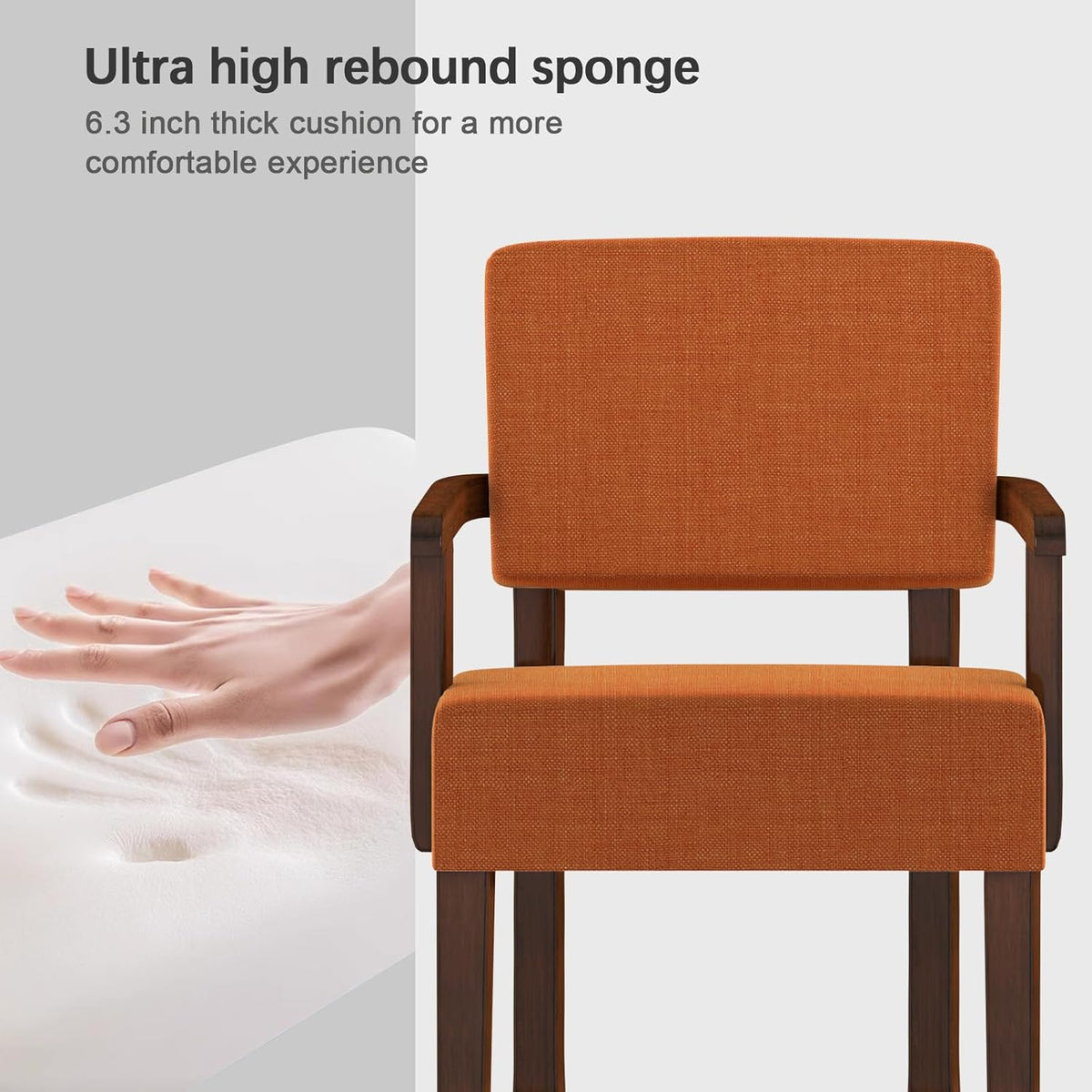 Accent Chair, Living Room Chairs Oversized with Soft Seat and Armrests for Dinning, Bedroom