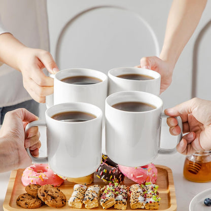vancasso Porcelain Coffee Mugs Set, 16 oz Ceramic Coffee Cups for Americano Hot Tea Iced Coffee