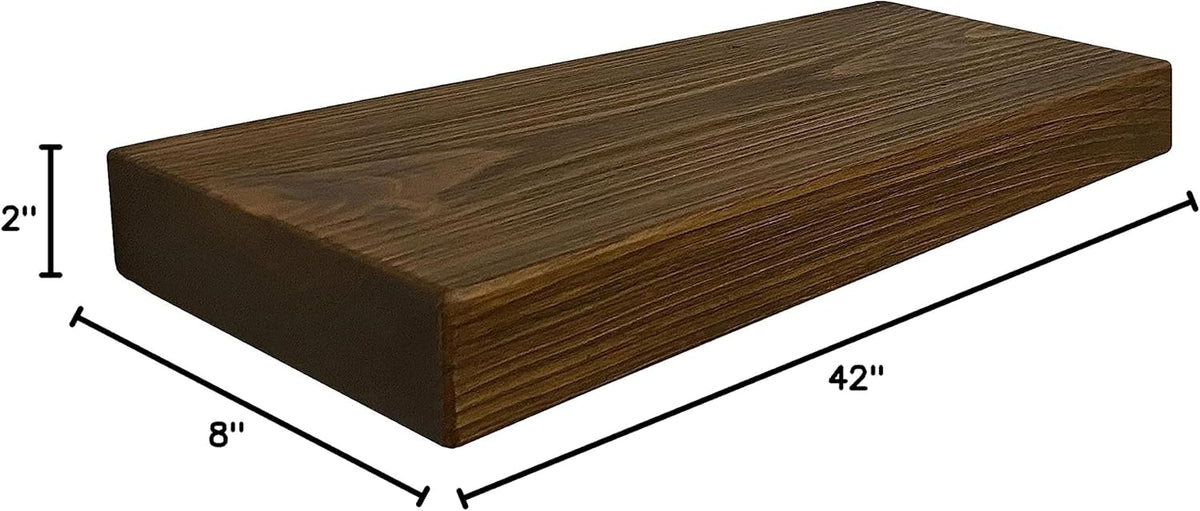 joelsantiques - 18 Inch Wooden Floating Shelves for Wall - 18x8x2 in - Made of Natural Wood - Heavy