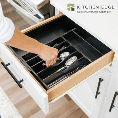 Premium Silverware, Flatware and Utensil Organizer for Kitchen Drawers, Food-Safe Contract Grade
